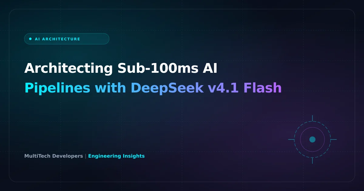 Architecting Sub-100ms AI Pipelines with DeepSeek v4.1 Flash