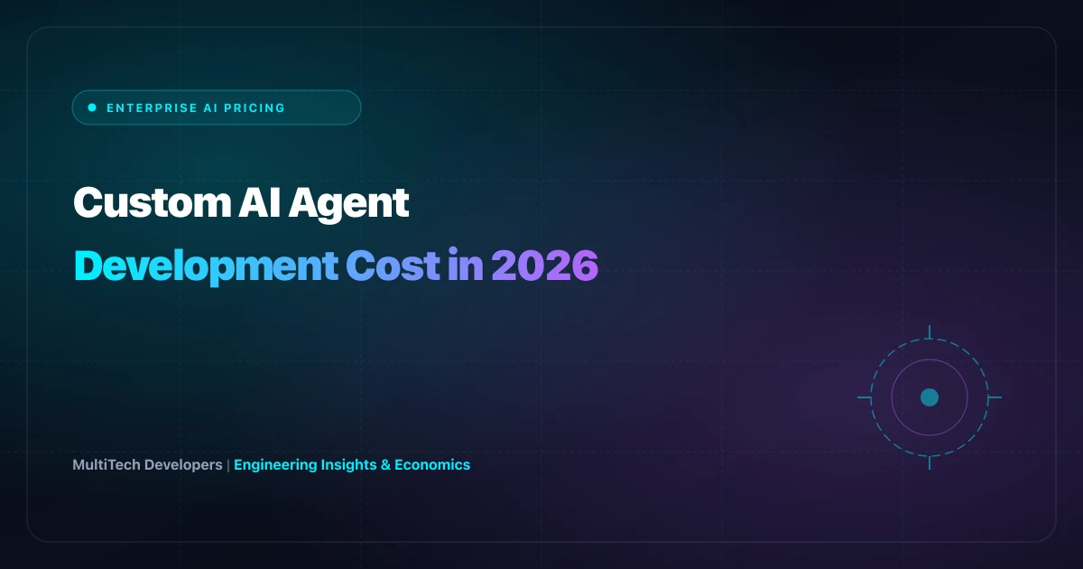How Much Does Custom AI Agent Development Cost in 2026? Enterprise Pricing Blueprint